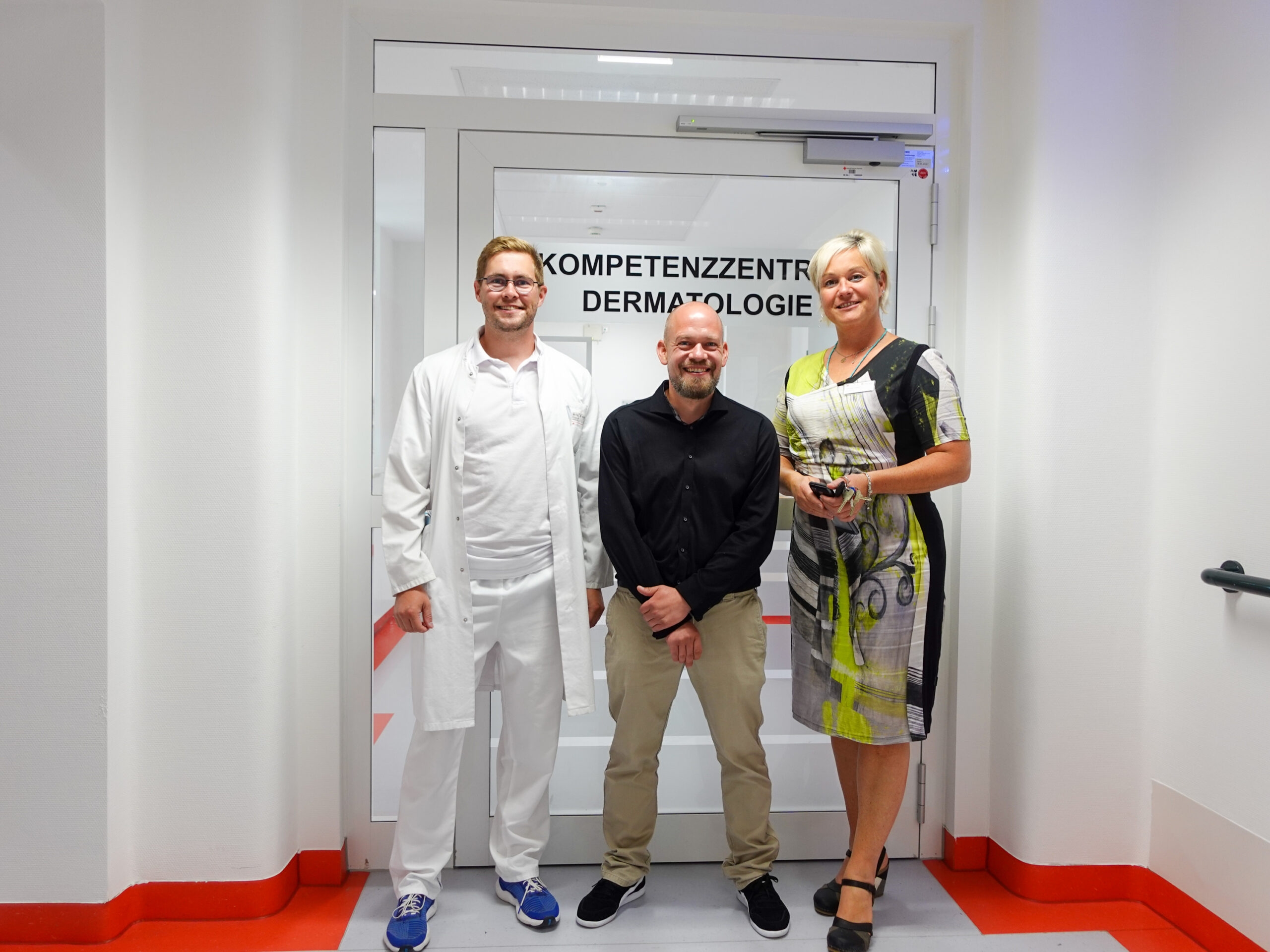 Oberarzt MUDr. Jiri Ettler, Jan Müller, Nicole Lasch (v. l. n. r.)